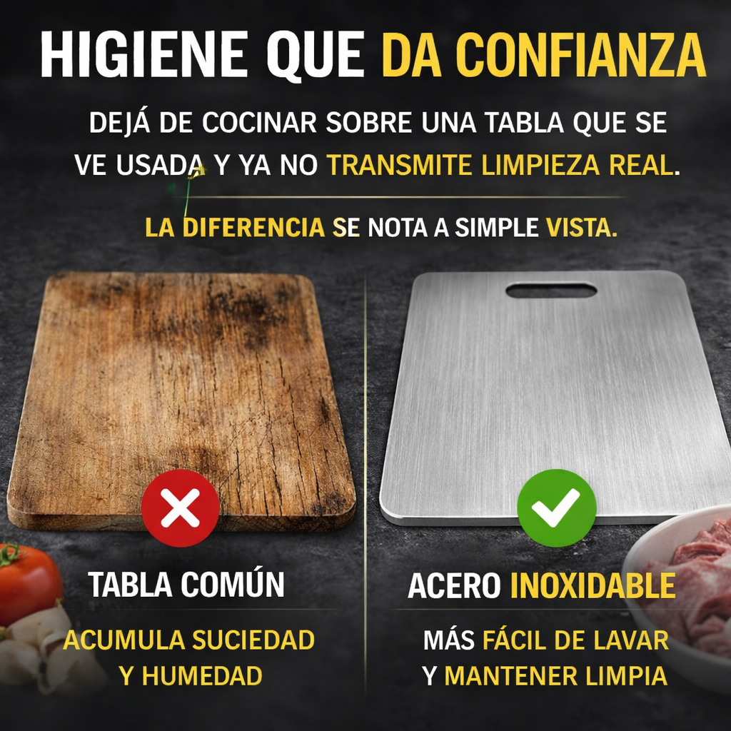 Comparativa tabla de acero